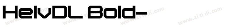 HelvDL Bold字体转换